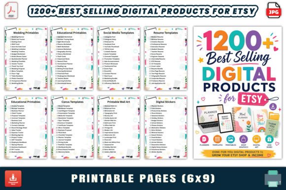 Download 1200+ Best Selling Digital Products for - 200 Collection