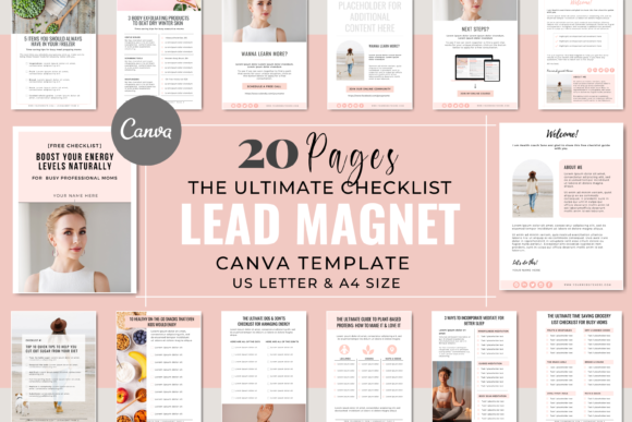 Download Lead Magnet Template for Canva - Lead magnet template Collection