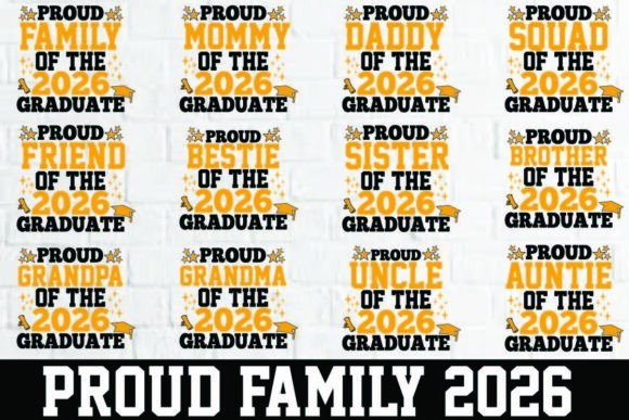 Download Proud Family of 2026 Graduate SVG Bundle - Graduate svg Collection