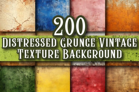Download 200 Vintage Distressed Grunge Texture - 200 Collection