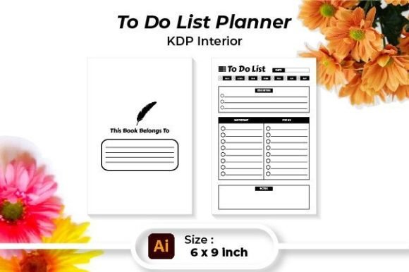 Download To Do List Planner KDP Interior - To do list Collection